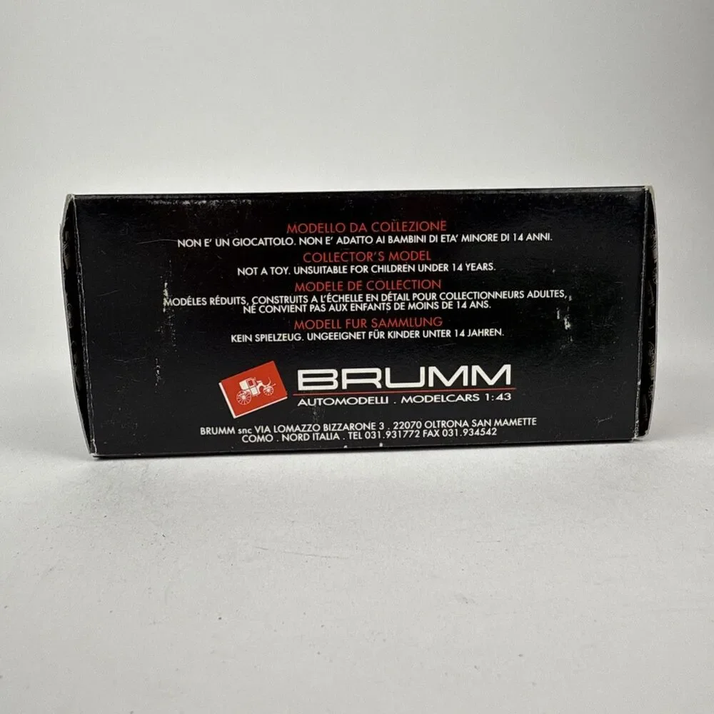 Brumm Models 1:43 Scale R197s - 1954 Ferrari 555 F1 Black #38